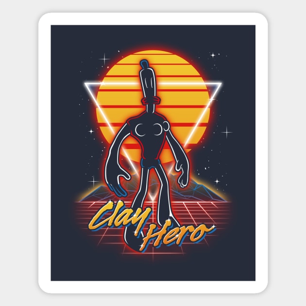 Retro Clay Hero Magnet by Olipop